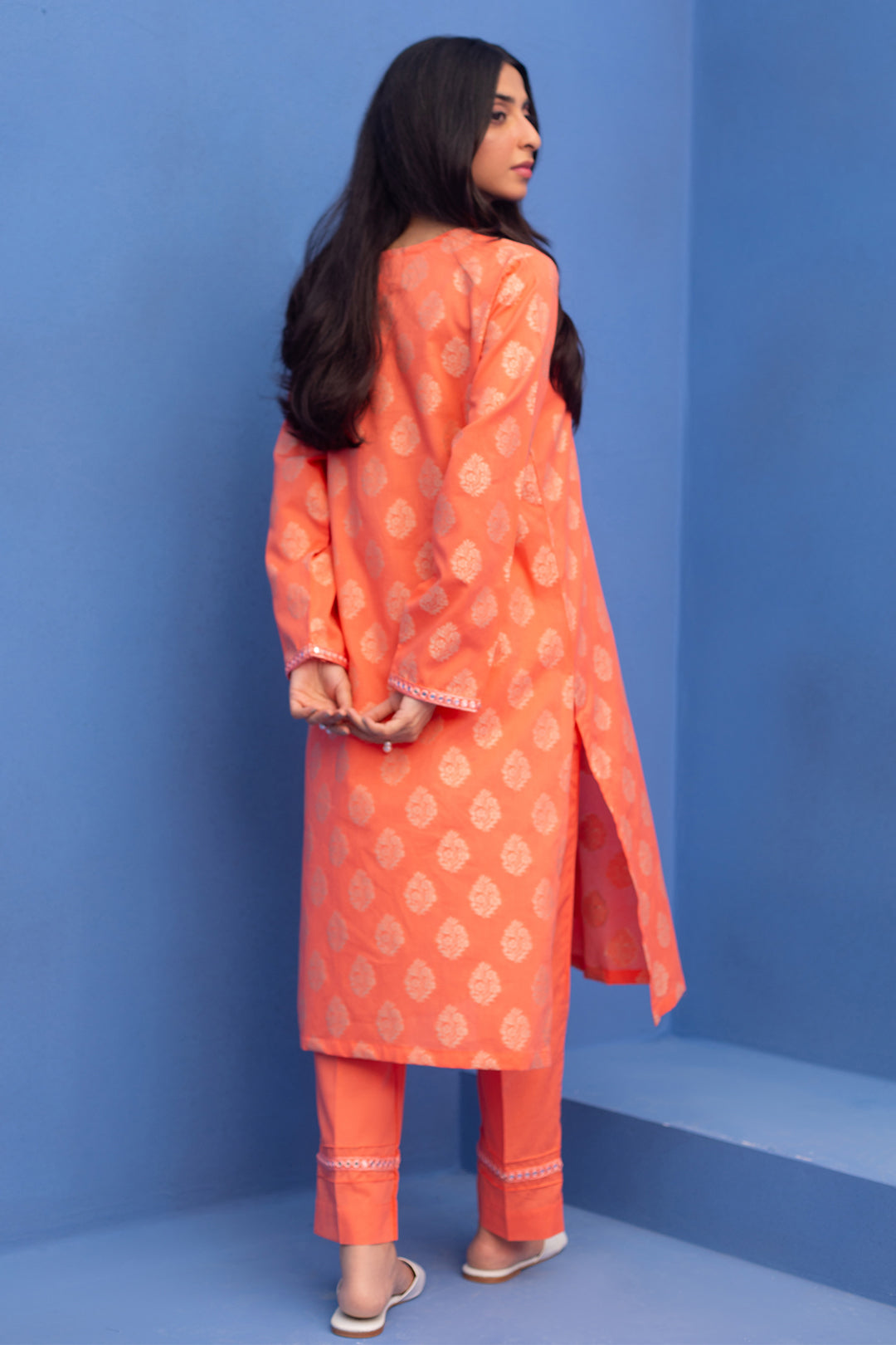 Zellbury | Summer Pret | Embroidered Kurta Trouser - 1738 -  Zellbury Women Essential Pret - Original Designer Dress - House of Maryam