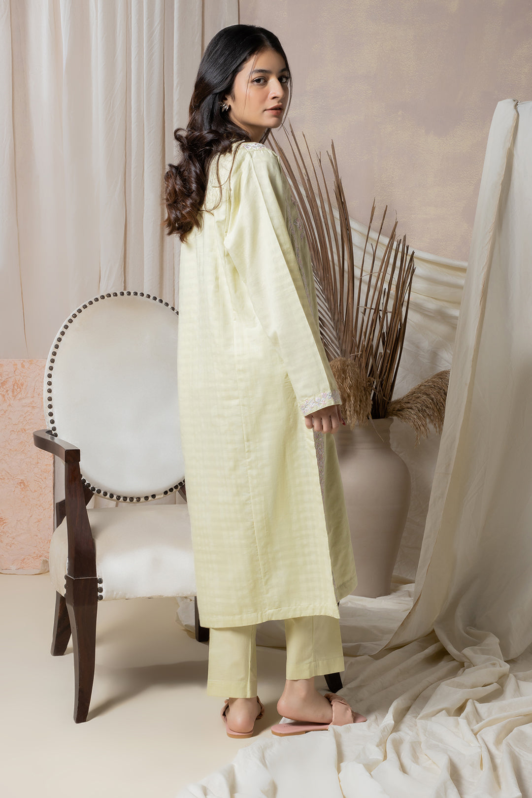 Zellbury | Summer Pret | Embroidered Kurta Trouser - 1767 -  Zellbury Women Signature Pret - Original Designer Dress - House of Maryam