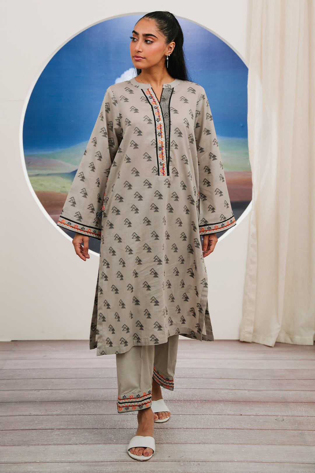 Zellbury | Summer Pret | Embroidered Kurta Trouser - 1769 -  Zellbury Women Signature Pret - Original Designer Dress - House of Maryam