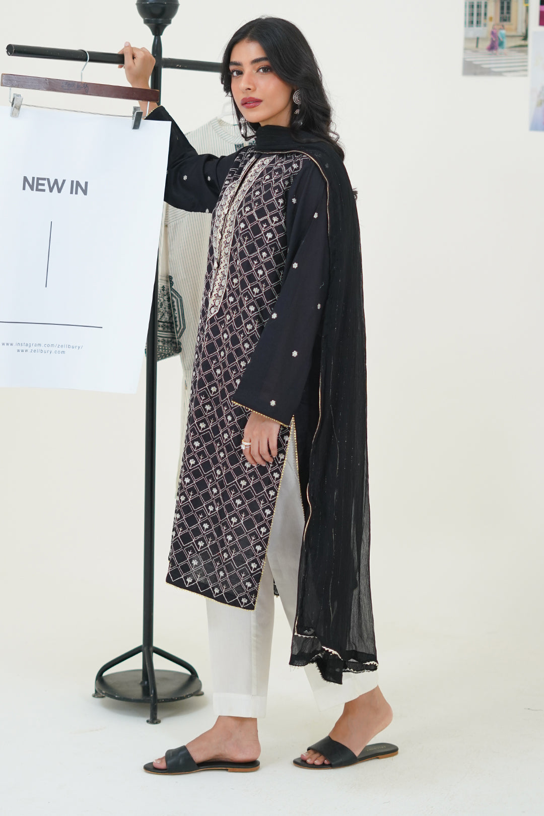 Zellbury | Summer Pret | Embroidered Kurta Dupatta - 1772 -  Zellbury Women Signature Pret - Original Designer Dress - House of Maryam