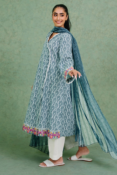 Zellbury | Summer Pret | Embroidered  Kurta Dupatta - 1897 -  Zellbury Women Essential Pret - Original Designer Dress - House of Maryam