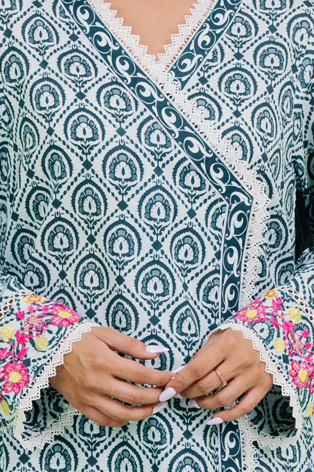Zellbury | Summer Pret | Embroidered  Kurta Dupatta - 1897 -  Zellbury Women Essential Pret - Original Designer Dress - House of Maryam