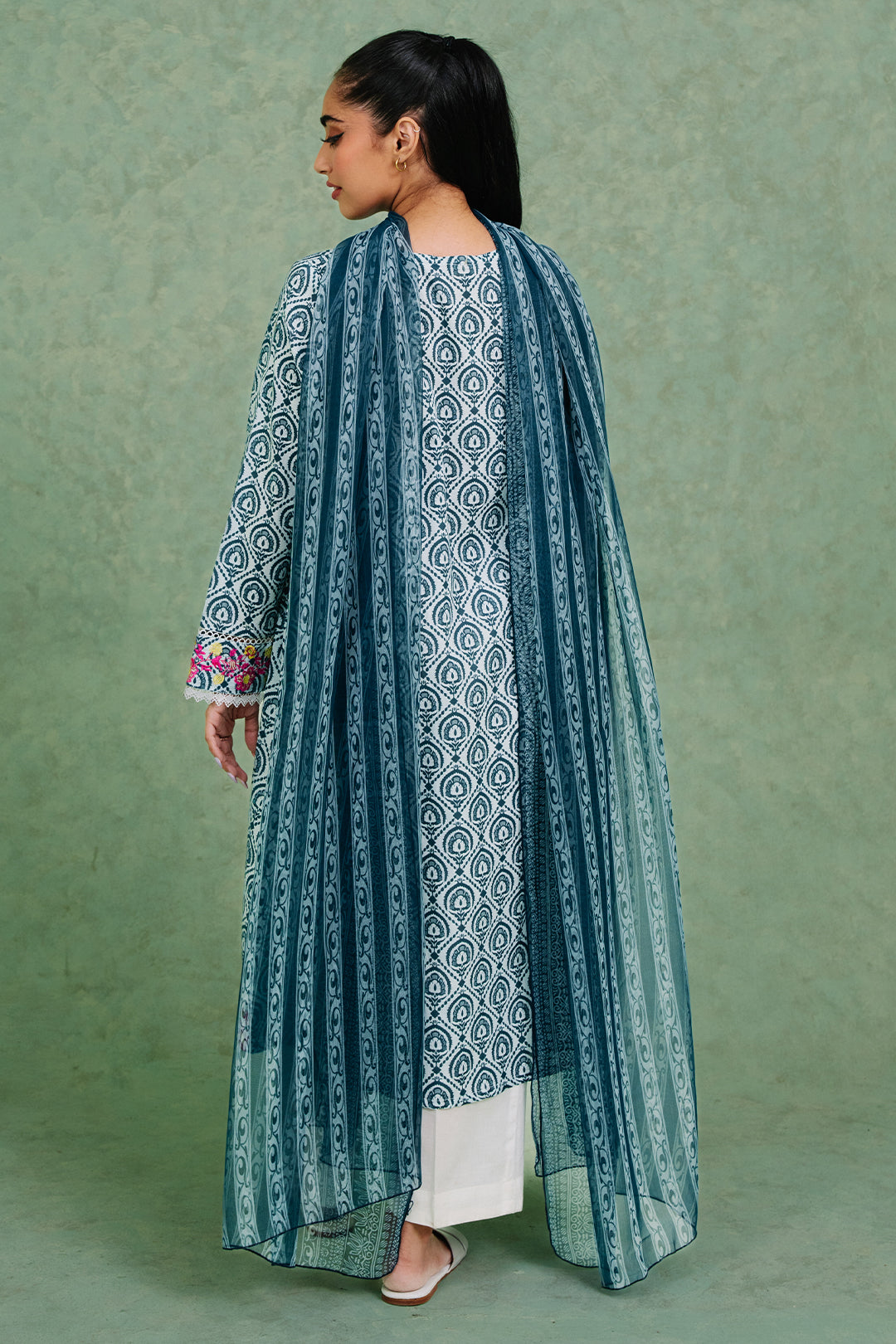Zellbury | Summer Pret | Embroidered  Kurta Dupatta - 1897 -  Zellbury Women Essential Pret - Original Designer Dress - House of Maryam