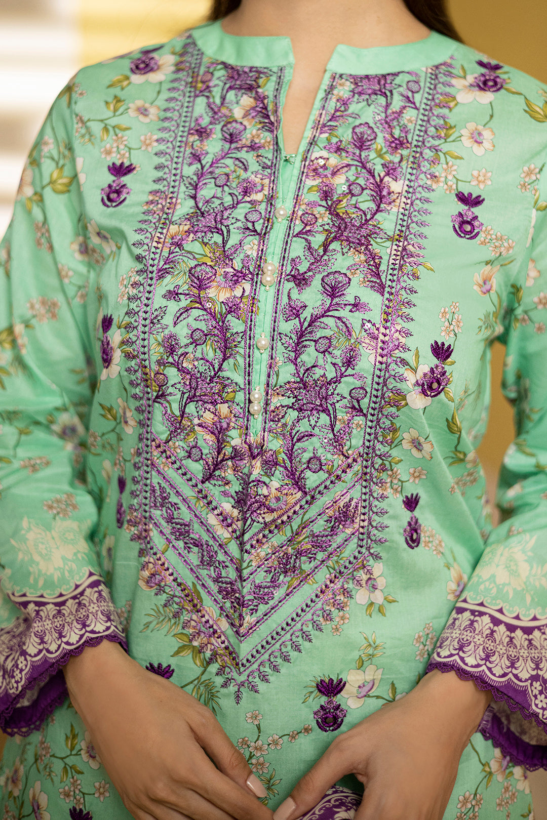 Zellbury | Summer Pret | Embroidered Kurta Dupatta - 1903 -  Zellbury Women Essential Pret - Original Designer Dress - House of Maryam