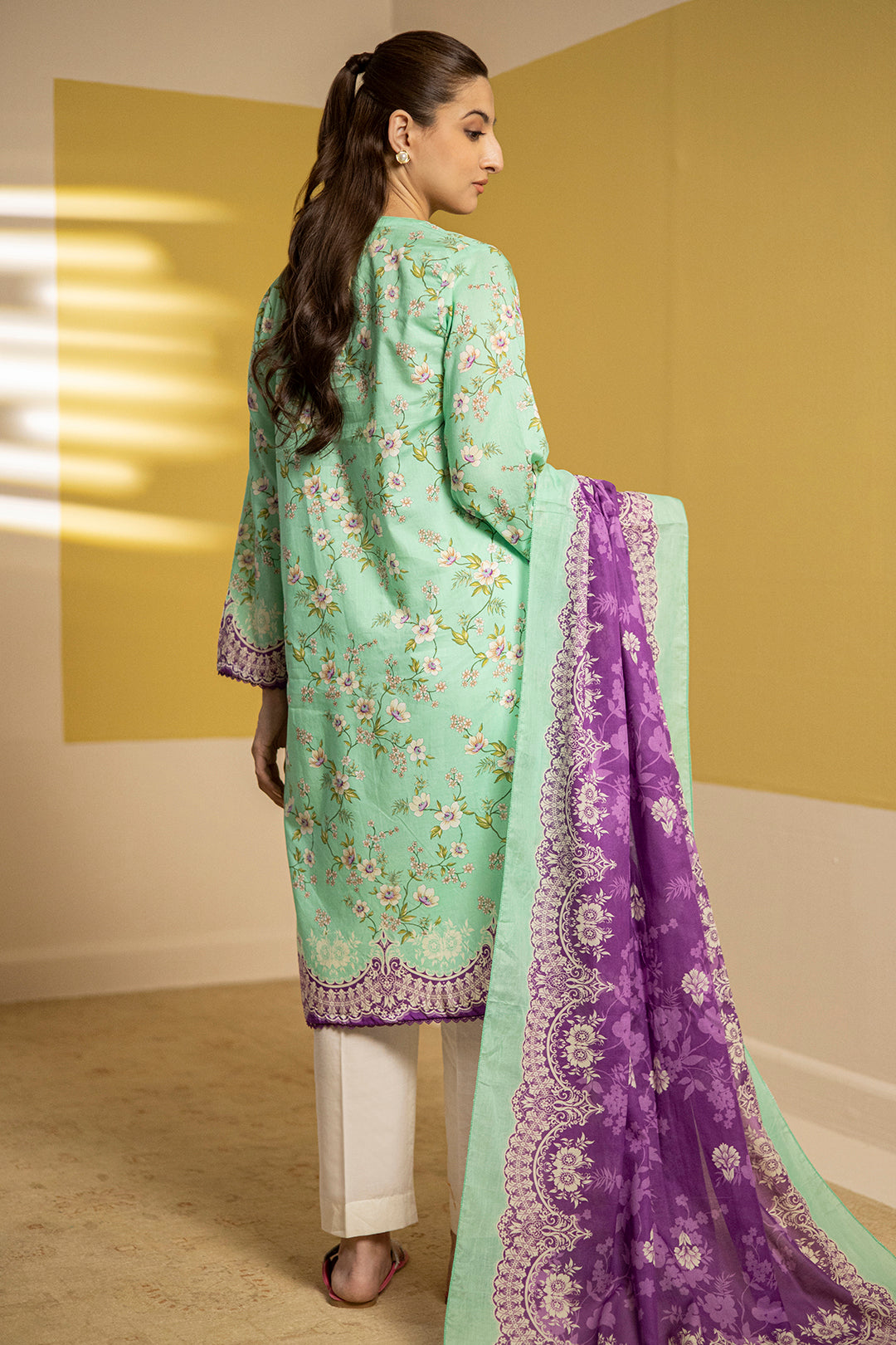 Zellbury | Summer Pret | Embroidered Kurta Dupatta - 1903 -  Zellbury Women Essential Pret - Original Designer Dress - House of Maryam