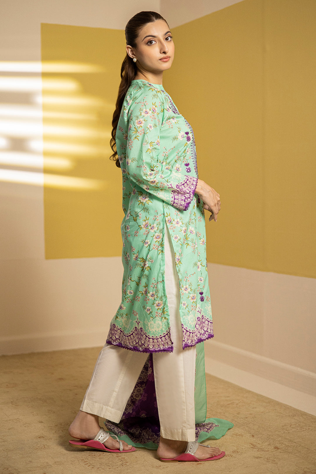 Zellbury | Summer Pret | Embroidered Kurta Dupatta - 1903 -  Zellbury Women Essential Pret - Original Designer Dress - House of Maryam