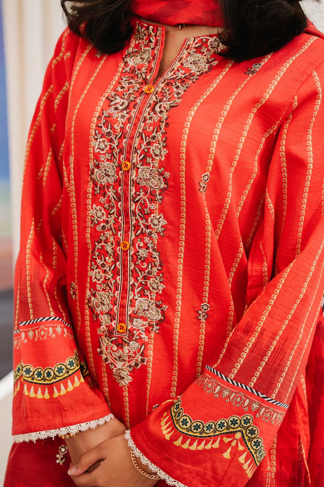 Zellbury | Summer Pret | Embroidered Kurta Dupatta - 1904 -  Zellbury Women Essential Pret - Original Designer Dress - House of Maryam