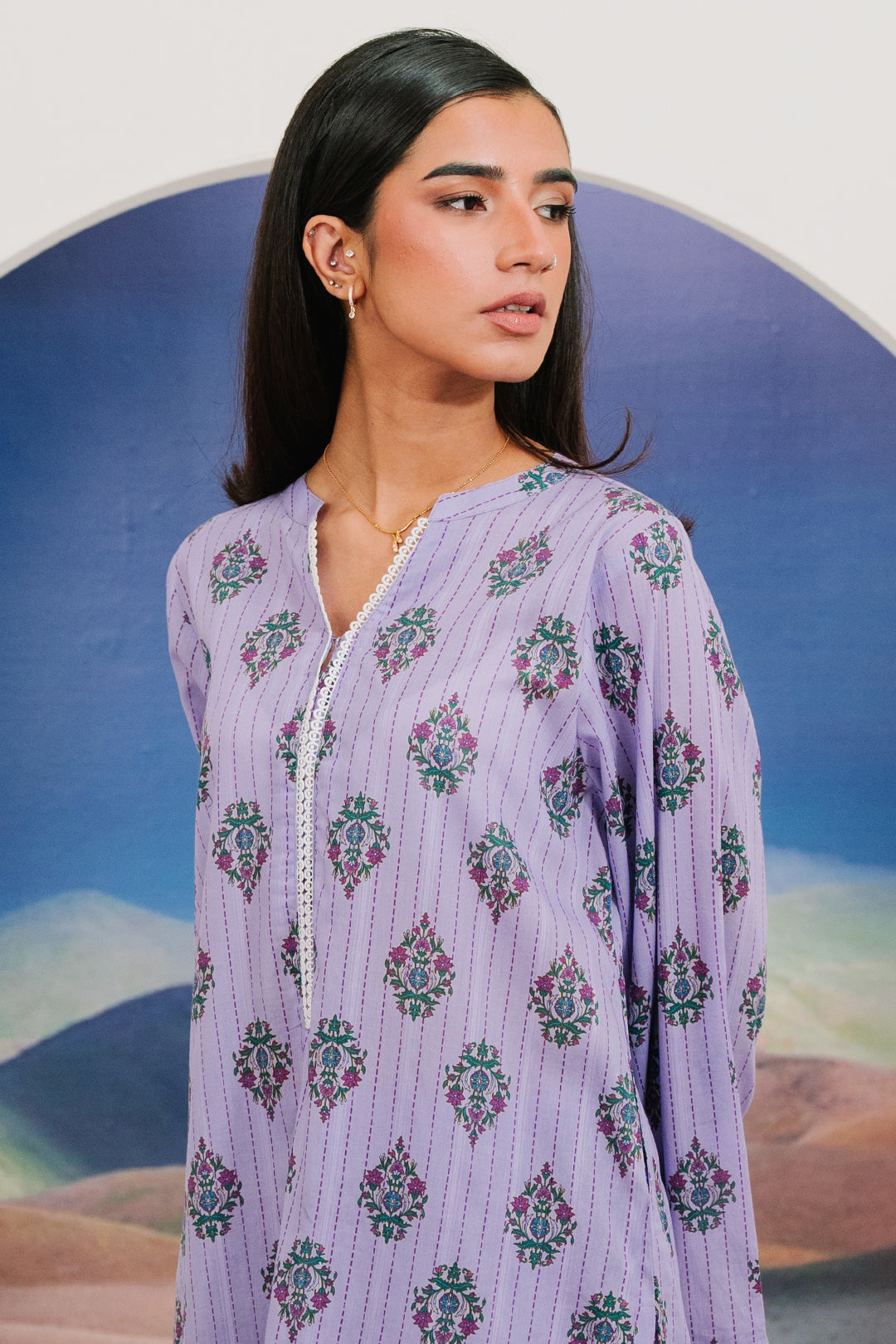 Zellbury | Summer Pret | Kurta Trouser - 1917 -  Zellbury Women Essential Pret - Original Designer Dress - House of Maryam