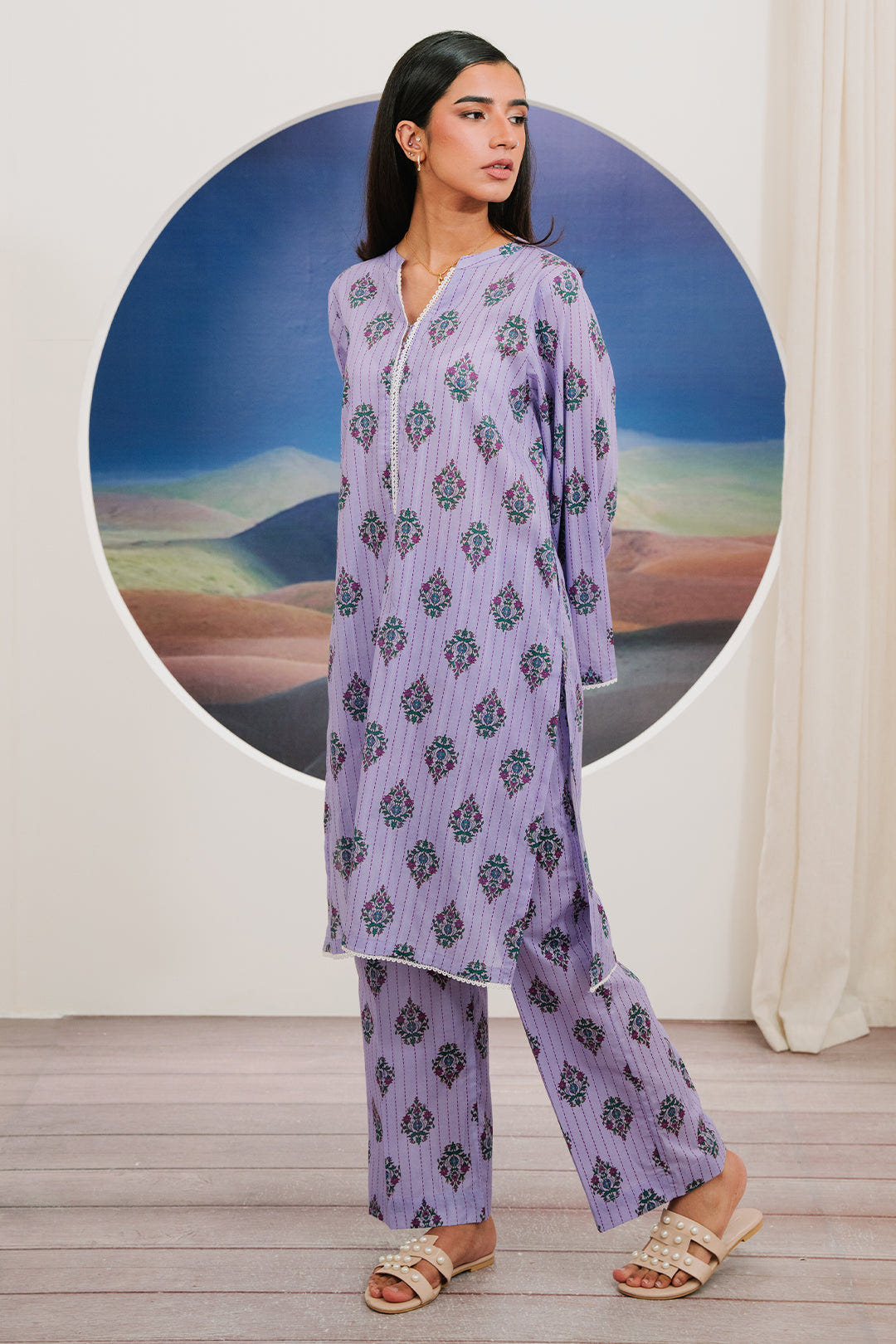 Zellbury | Summer Pret | Kurta Trouser - 1917 -  Zellbury Women Essential Pret - Original Designer Dress - House of Maryam