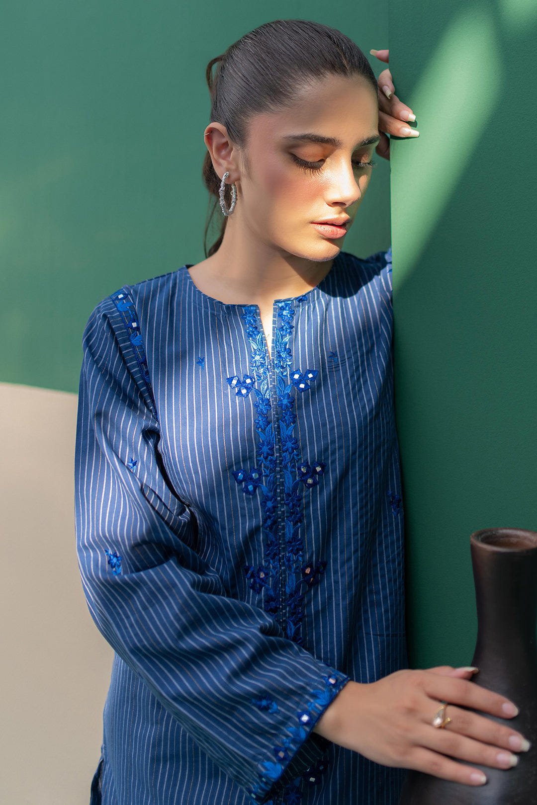 Zellbury | Summer Pret | Embroidered Kurta Trouser - 1932 -  Zellbury Women Essential Pret - Original Designer Dress - House of Maryam