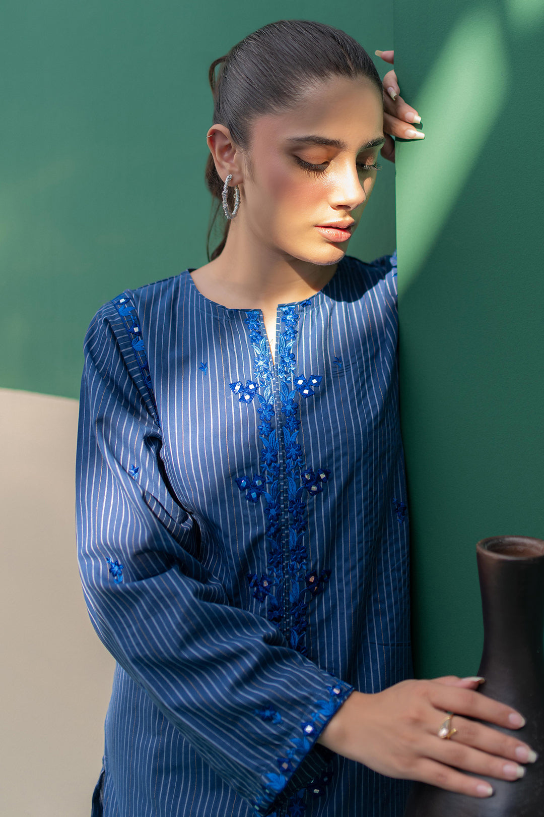Zellbury | Summer Pret | Embroidered Kurta Trouser - 1932 -  Zellbury Women Essential Pret - Original Designer Dress - House of Maryam