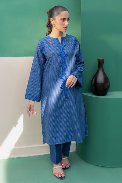 Zellbury | Summer Pret | Embroidered Kurta Trouser - 1932 -  Zellbury Women Essential Pret - Original Designer Dress - House of Maryam