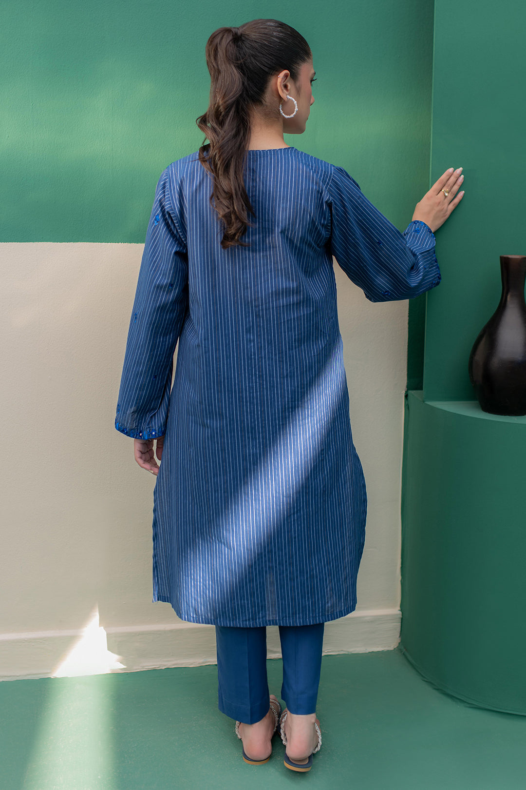 Zellbury | Summer Pret | Embroidered Kurta Trouser - 1932 -  Zellbury Women Essential Pret - Original Designer Dress - House of Maryam