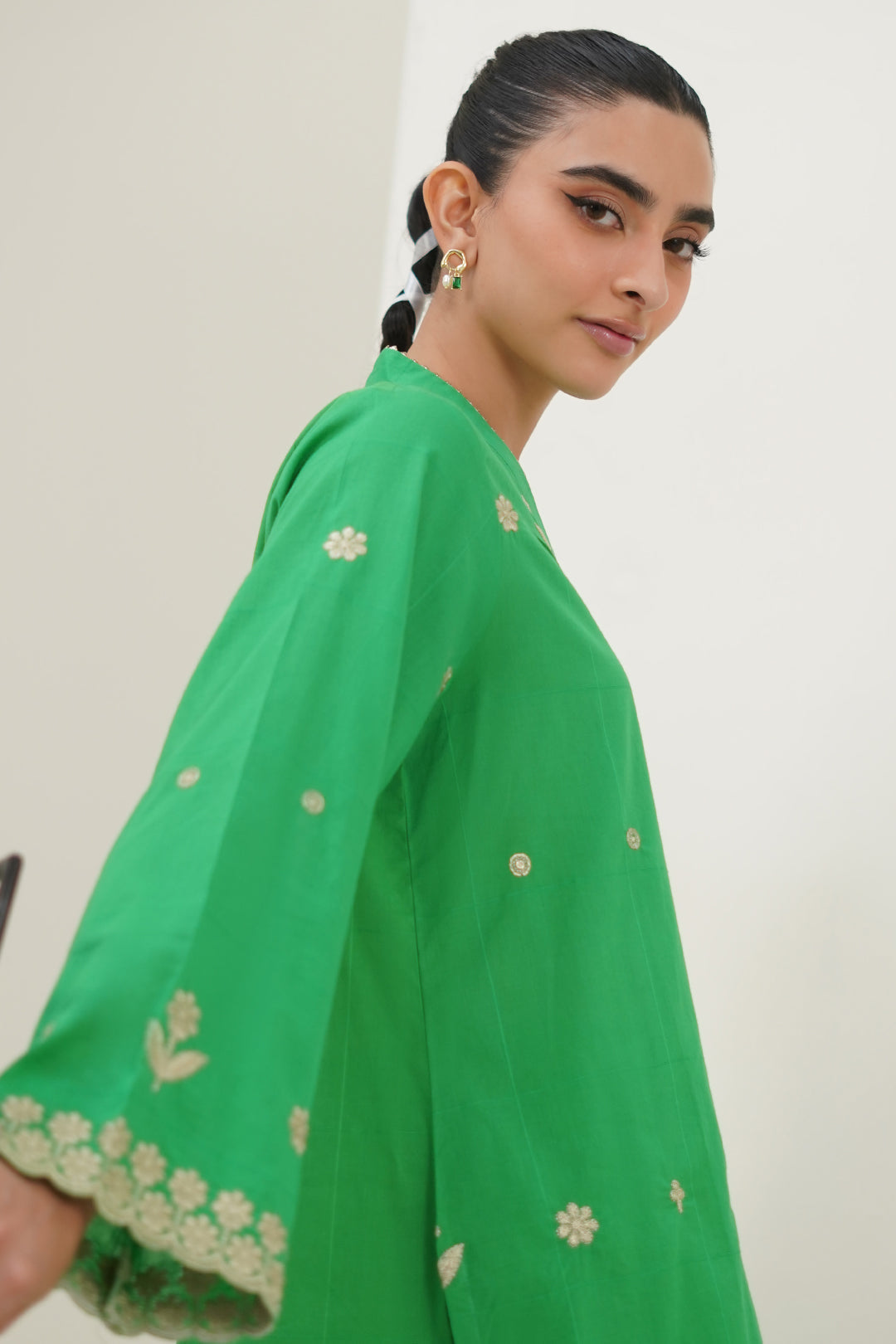Zellbury | Summer Pret | Embroidered Kurta Trouser - 1933 -  Zellbury Women Essential Pret - Original Designer Dress - House of Maryam