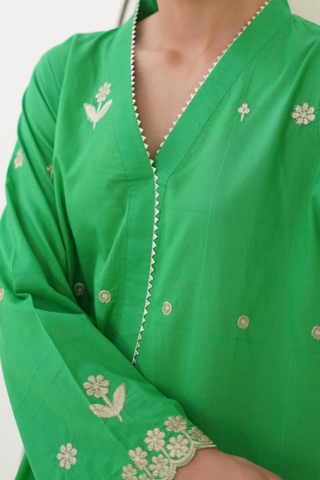 Zellbury | Summer Pret | Embroidered Kurta Trouser - 1933 -  Zellbury Women Essential Pret - Original Designer Dress - House of Maryam