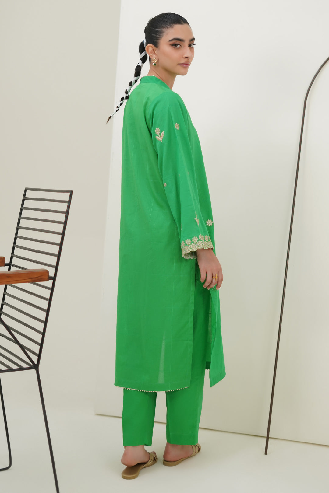 Zellbury | Summer Pret | Embroidered Kurta Trouser - 1933 -  Zellbury Women Essential Pret - Original Designer Dress - House of Maryam
