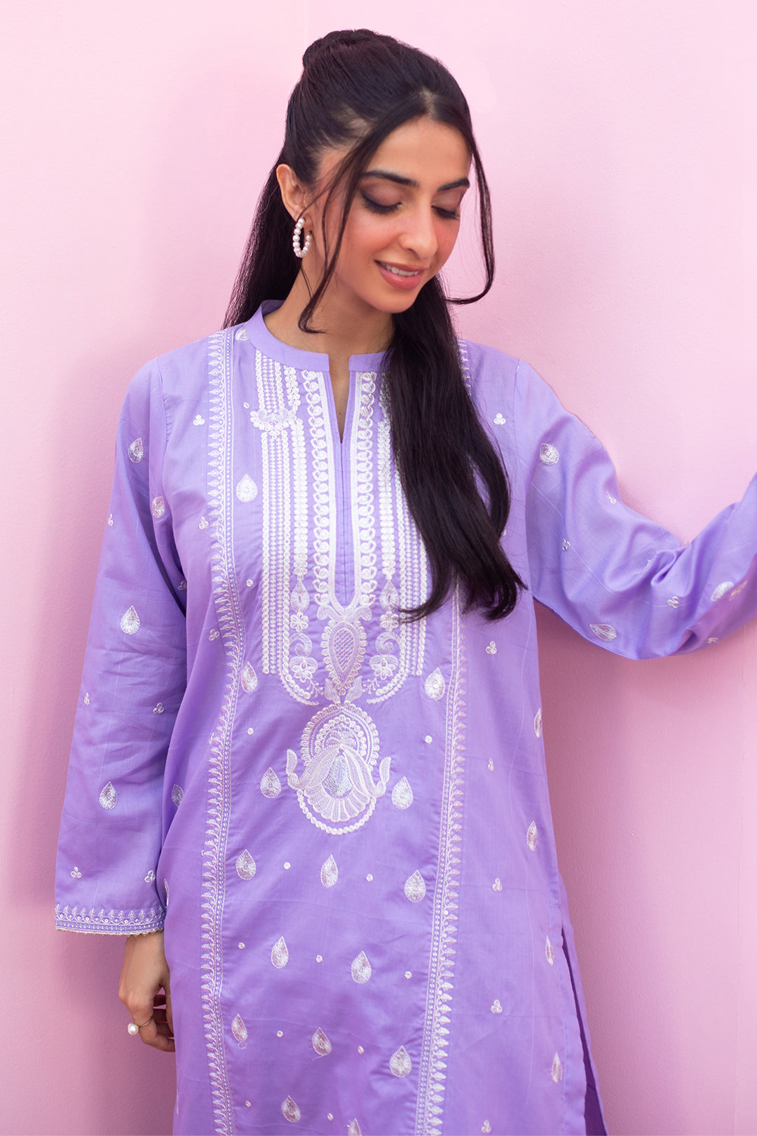 Zellbury | Summer Pret | Embroidered Kurta Trouser - 1935 -  Zellbury Women Essential Pret - Original Designer Dress - House of Maryam