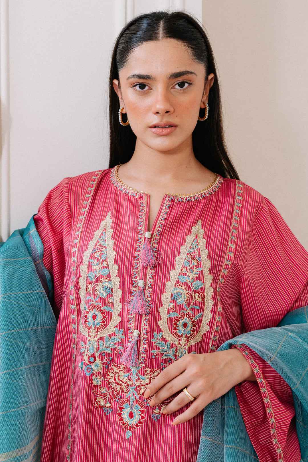 Zellbury | Summer Pret | Embroidered Kurta Dupatta - 1983 -  Zellbury Women Signature Pret - Original Designer Dress - House of Maryam