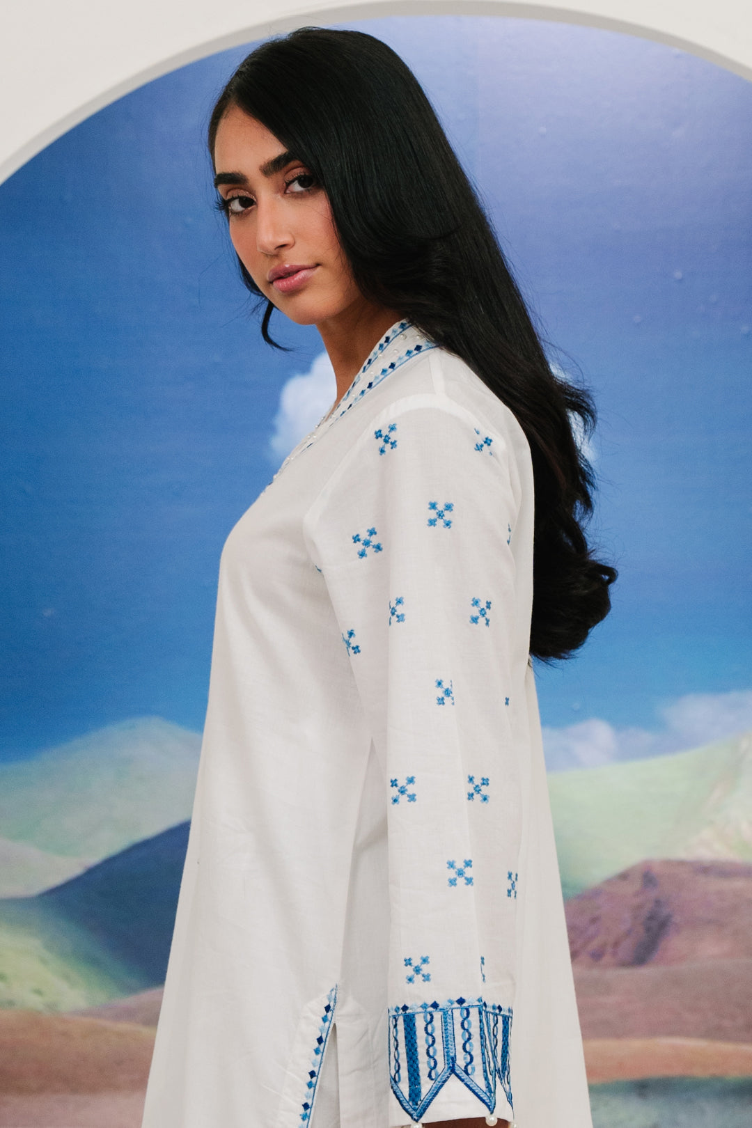 Zellbury | Summer Pret | Embroidered Kurta Trouser - 1984 -  Zellbury Women Signature Pret - Original Designer Dress - House of Maryam