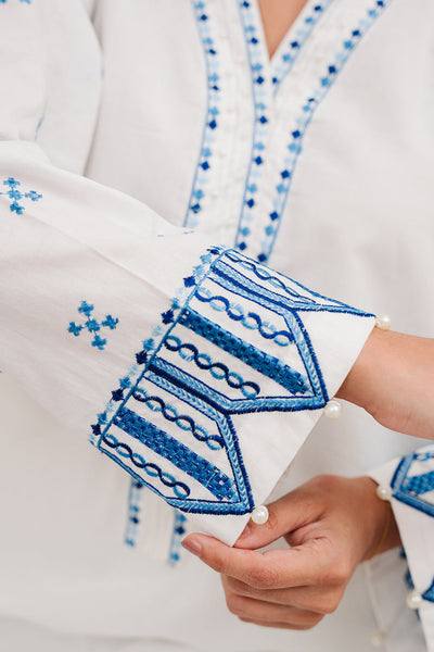 Zellbury | Summer Pret | Embroidered Kurta Trouser - 1984 -  Zellbury Women Signature Pret - Original Designer Dress - House of Maryam