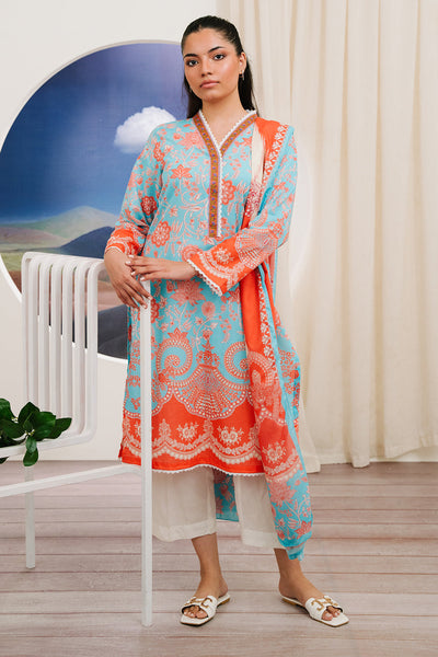 Zellbury | Summer Pret | Kurta Dupatta - 2060 -  Zellbury Women Essential Pret - Original Designer Dress - House of Maryam