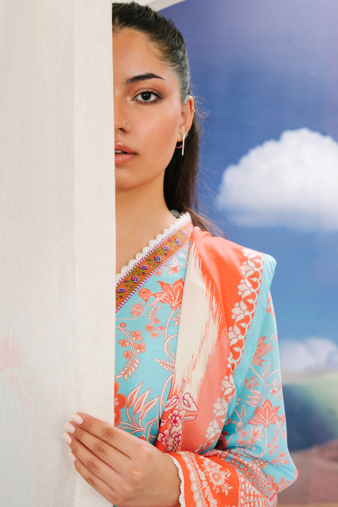 Zellbury | Summer Pret | Kurta Dupatta - 2060 -  Zellbury Women Essential Pret - Original Designer Dress - House of Maryam