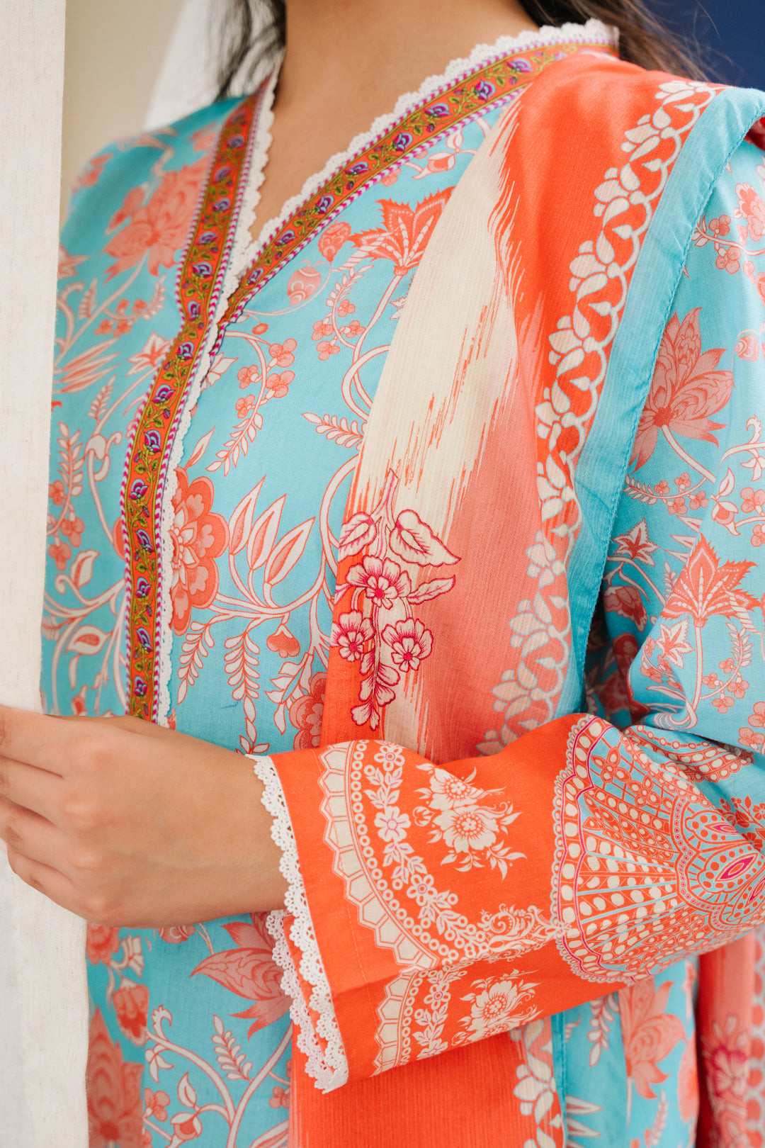 Zellbury | Summer Pret | Kurta Dupatta - 2060 -  Zellbury Women Essential Pret - Original Designer Dress - House of Maryam