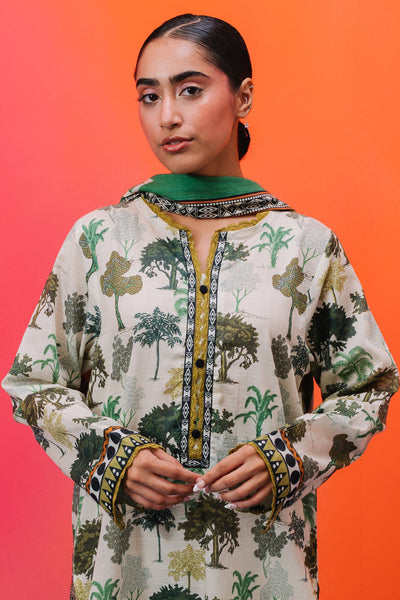 Zellbury | Summer Pret | Kurta Dupatta - 2062 -  Zellbury Women Essential Pret - Original Designer Dress - House of Maryam