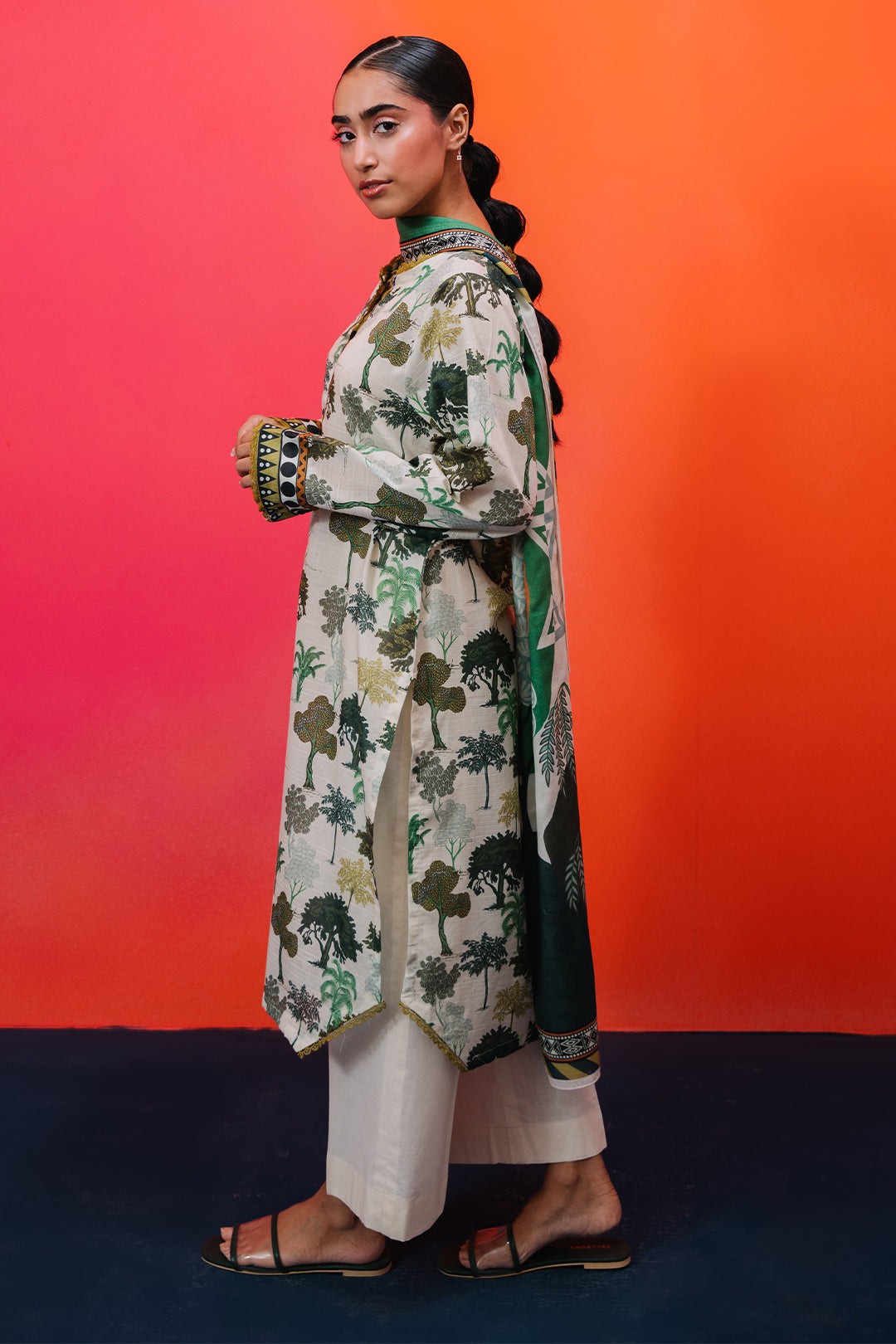 Zellbury | Summer Pret | Kurta Dupatta - 2062 -  Zellbury Women Essential Pret - Original Designer Dress - House of Maryam
