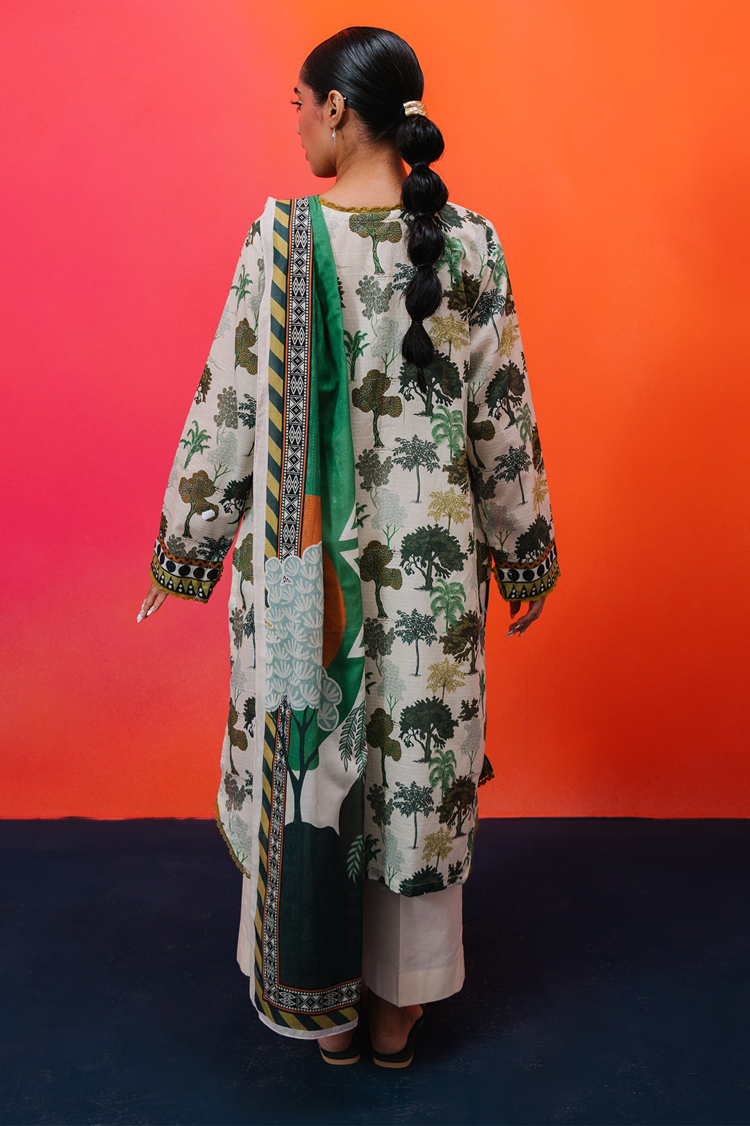 Zellbury | Summer Pret | Kurta Dupatta - 2062 -  Zellbury Women Essential Pret - Original Designer Dress - House of Maryam