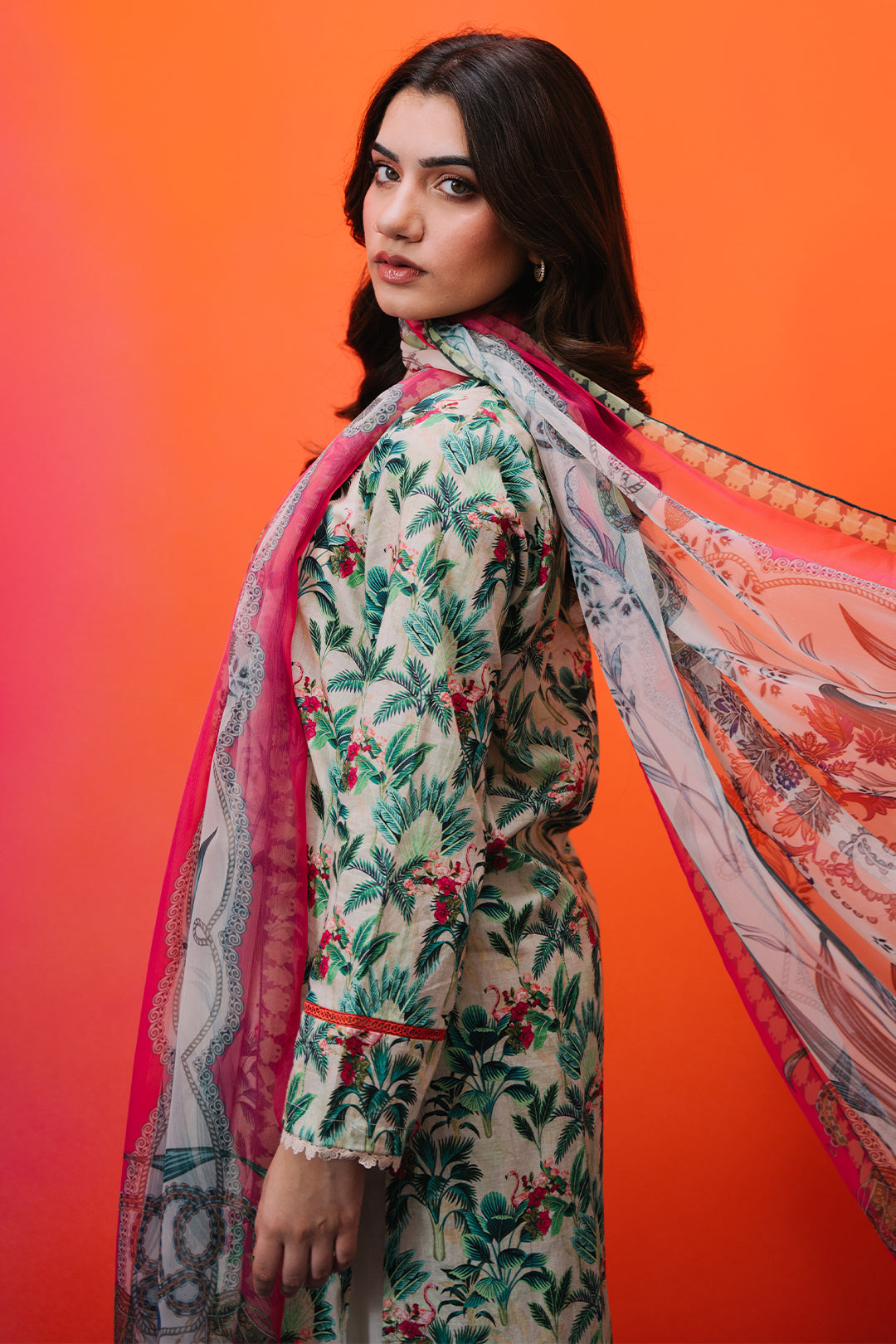 Zellbury | Summer Pret | Kurta Dupatta - 2064 -  Zellbury Women Essential Pret - Original Designer Dress - House of Maryam