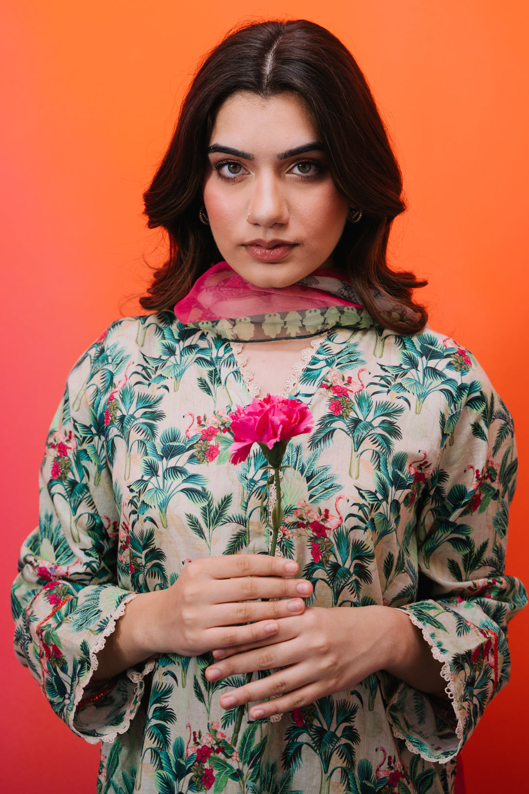 Zellbury | Summer Pret | Kurta Dupatta - 2064 -  Zellbury Women Essential Pret - Original Designer Dress - House of Maryam