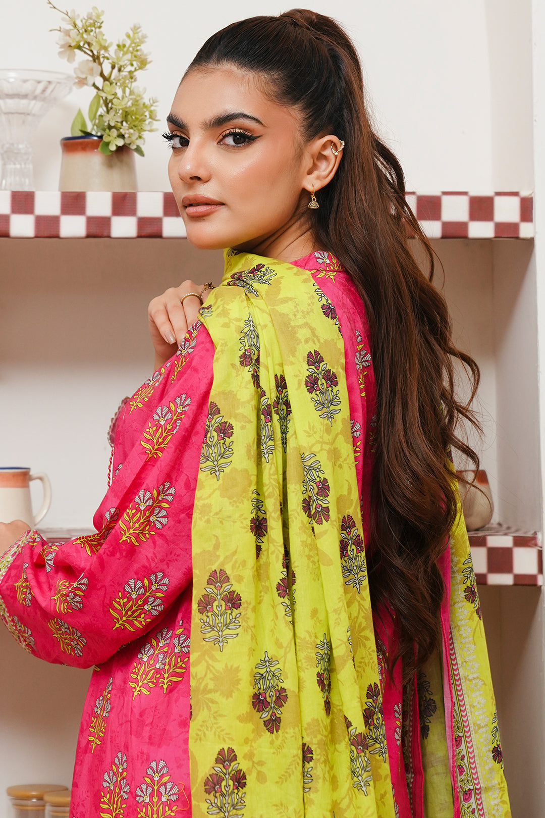 Zellbury | Summer Pret | Kurta Dupatta - 2066 -  Zellbury Women Essential Pret - Original Designer Dress - House of Maryam