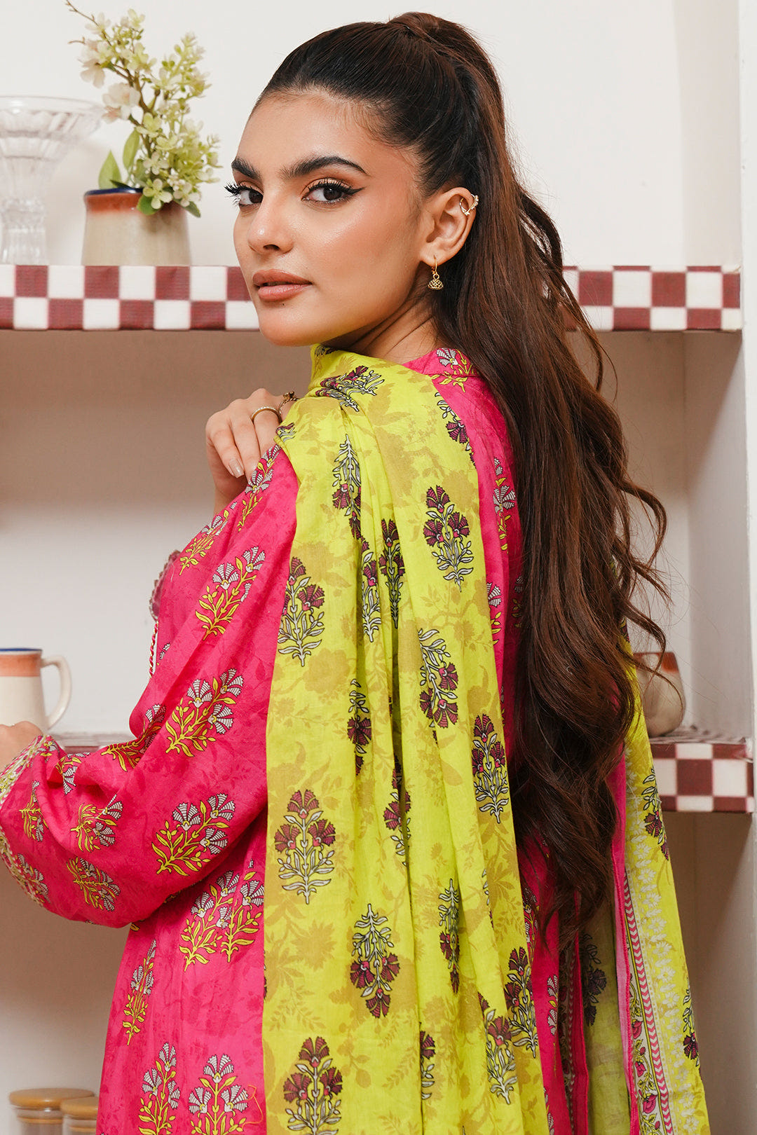 Zellbury | Summer Pret | Kurta Dupatta - 2066 -  Zellbury Women Essential Pret - Original Designer Dress - House of Maryam