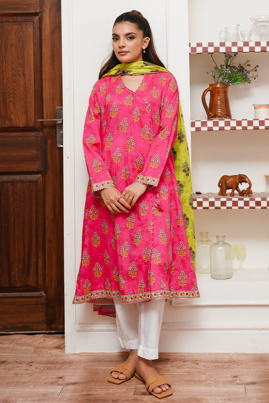 Zellbury | Summer Pret | Kurta Dupatta - 2066 -  Zellbury Women Essential Pret - Original Designer Dress - House of Maryam