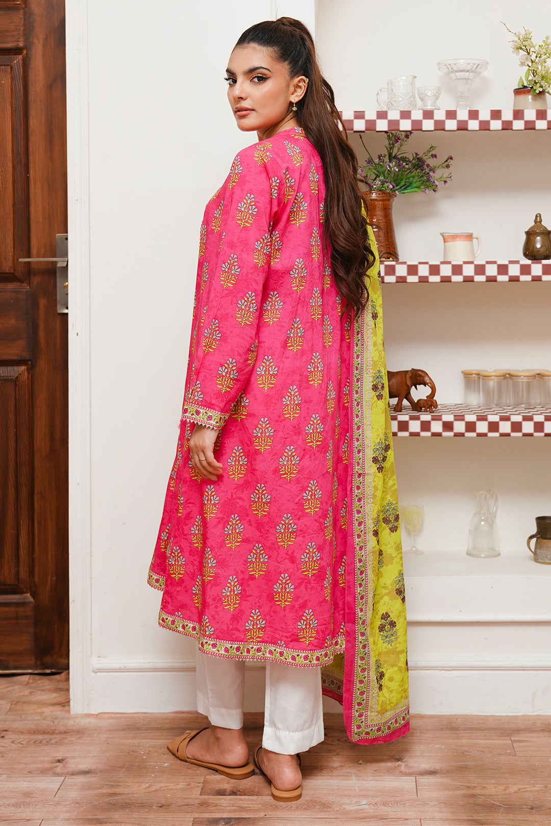 Zellbury | Summer Pret | Kurta Dupatta - 2066 -  Zellbury Women Essential Pret - Original Designer Dress - House of Maryam