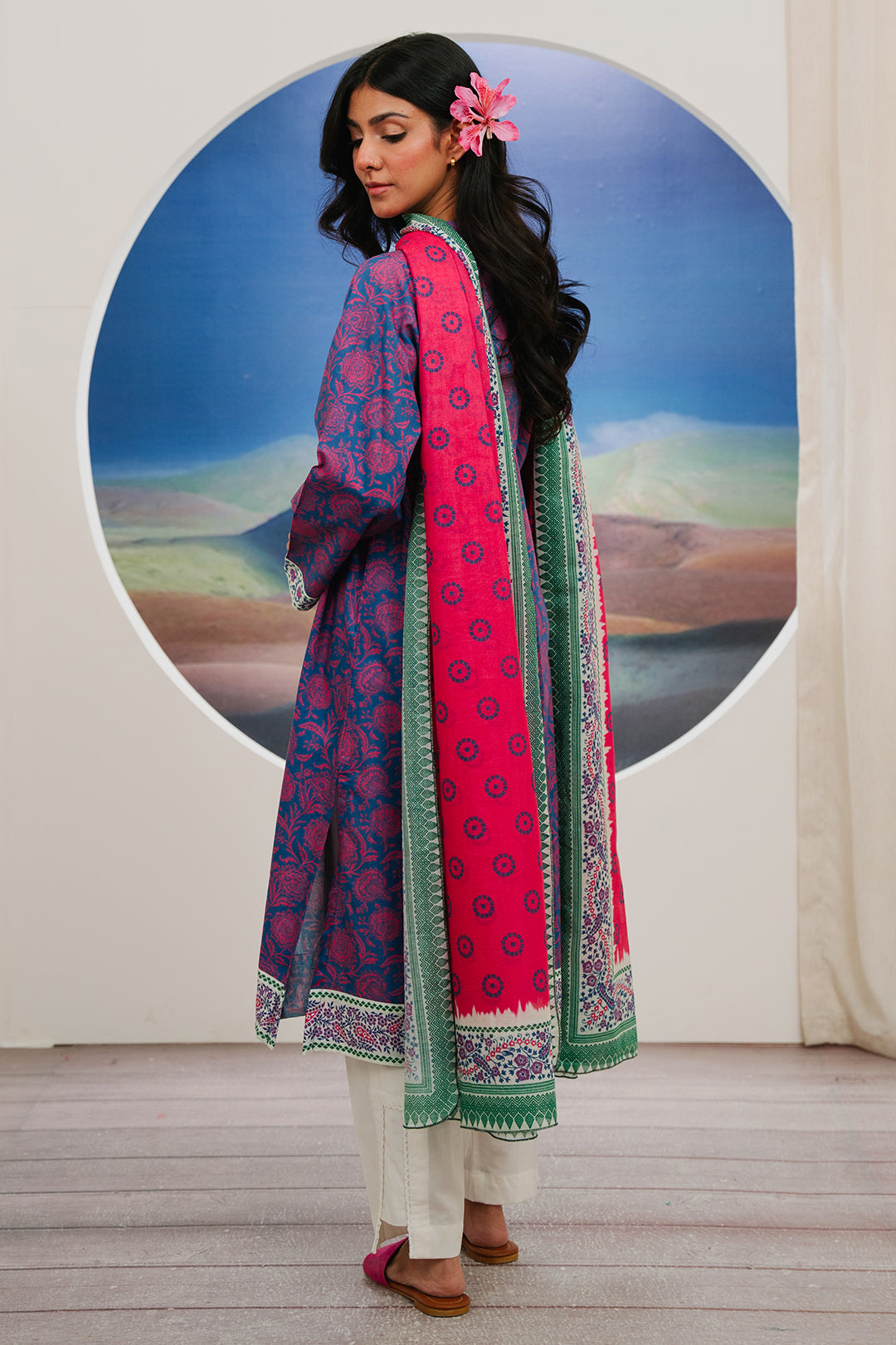 Zellbury | Summer Pret | Kurta Dupatta - 2068 -  Zellbury Women Essential Pret - Original Designer Dress - House of Maryam