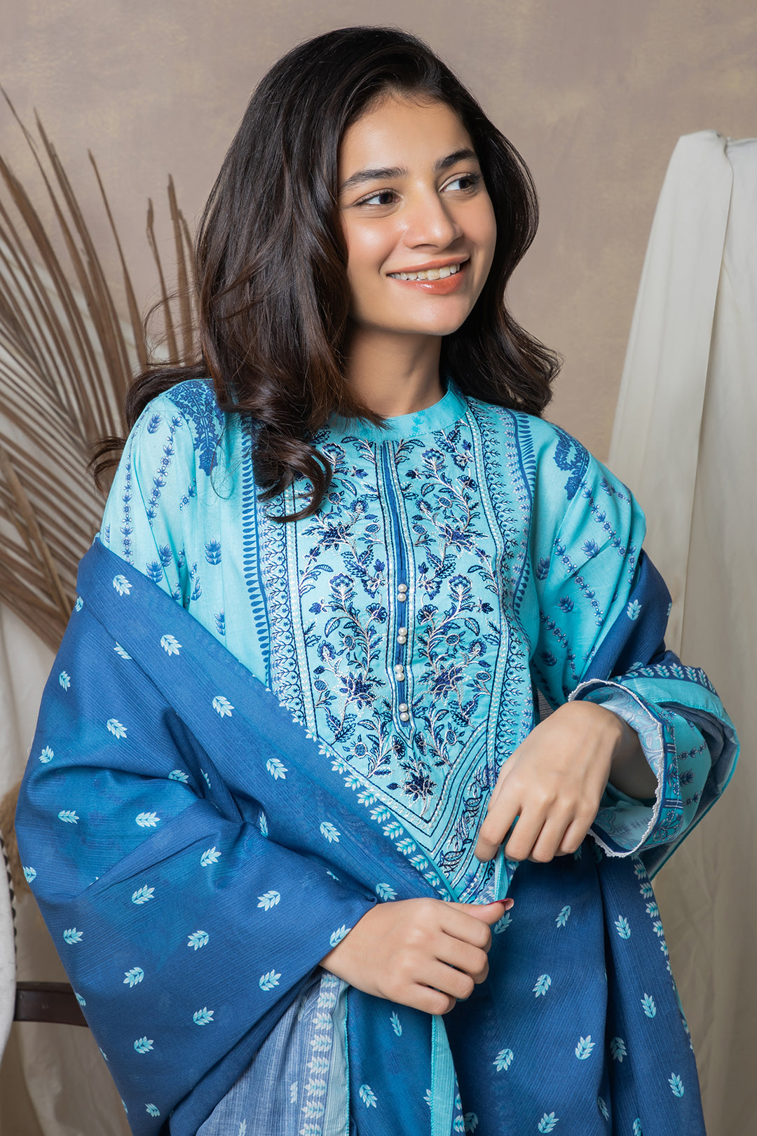 Zellbury | Summer Pret | Embroidered Kurta Dupatta - 2070 -  Zellbury Women Essential Pret - Original Designer Dress - House of Maryam