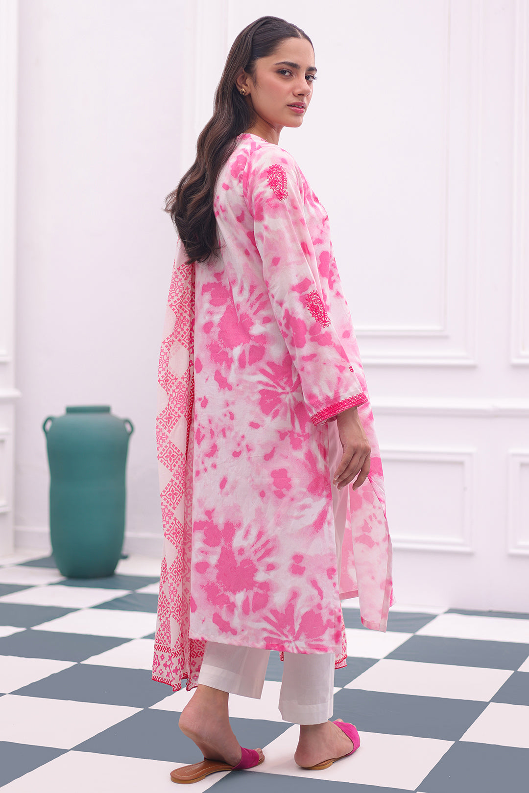 Zellbury | Summer Pret | Embroidered Kurta Dupatta - 2071 -  Zellbury Women Essential Pret - Original Designer Dress - House of Maryam