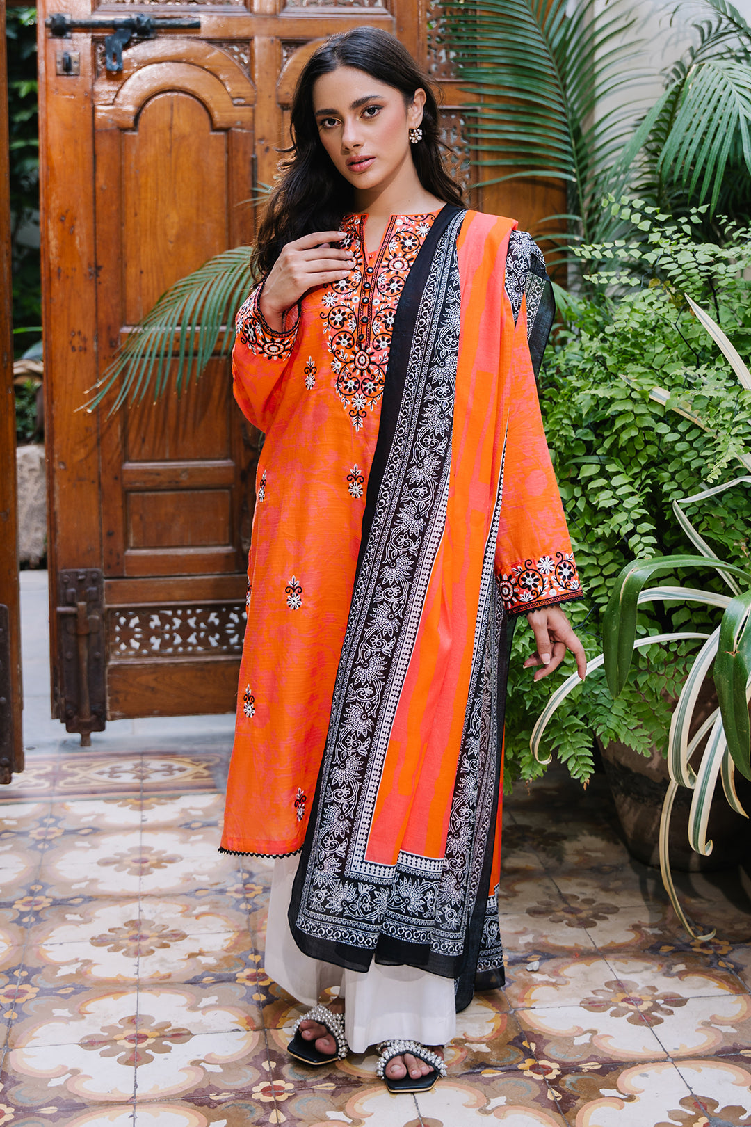 Zellbury | Summer Pret | Embroidered Kurta Dupatta - 2077 -  Zellbury Women Essential Pret - Original Designer Dress - House of Maryam