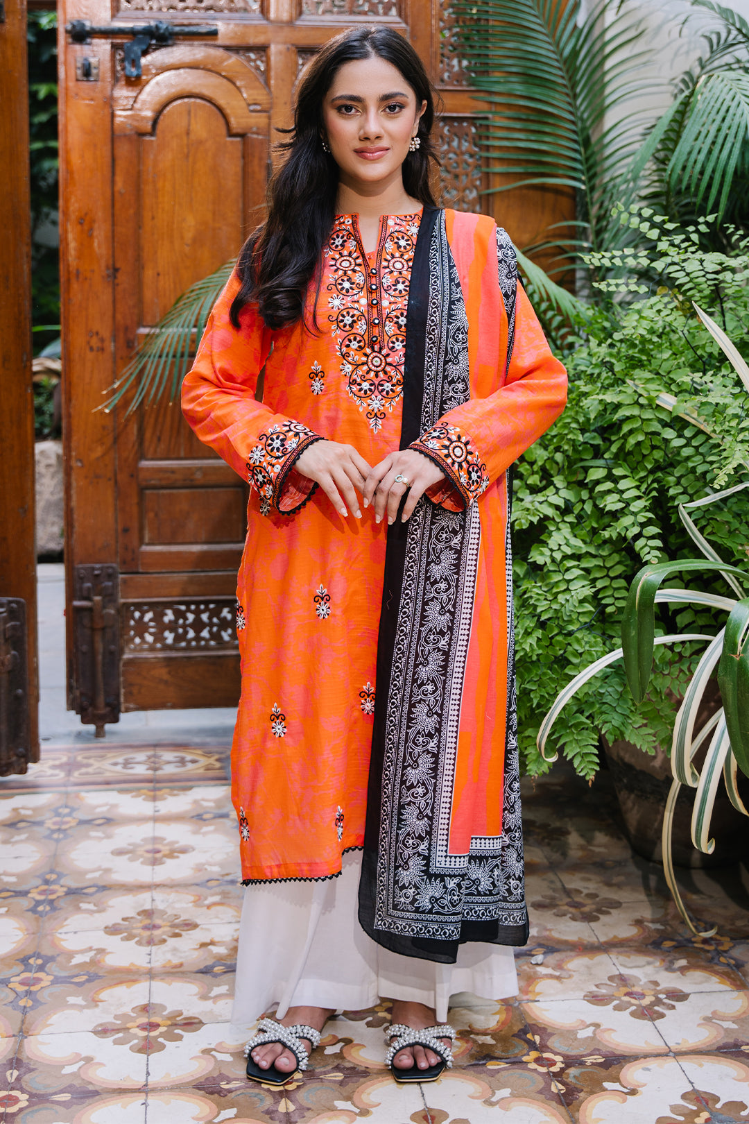 Zellbury | Summer Pret | Embroidered Kurta Dupatta - 2077 -  Zellbury Women Essential Pret - Original Designer Dress - House of Maryam