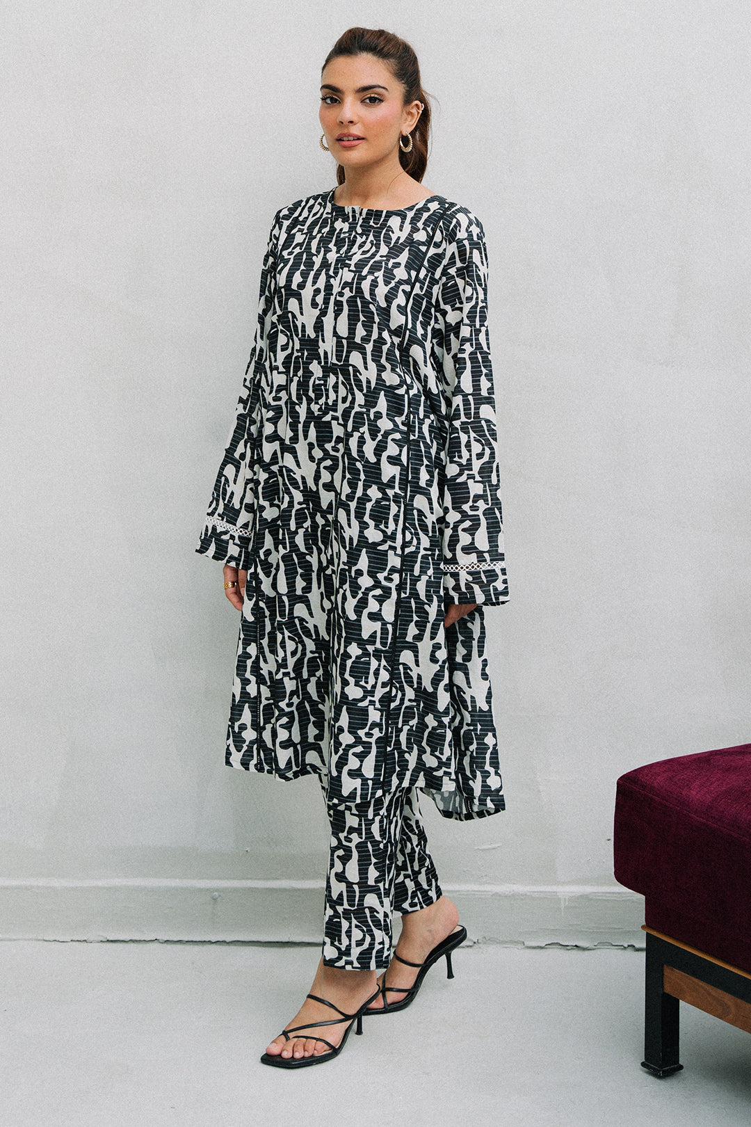 Zellbury | Summer Pret | Kurta Trouser - 2081 -  Zellbury Women Essential Pret - Original Designer Dress - House of Maryam