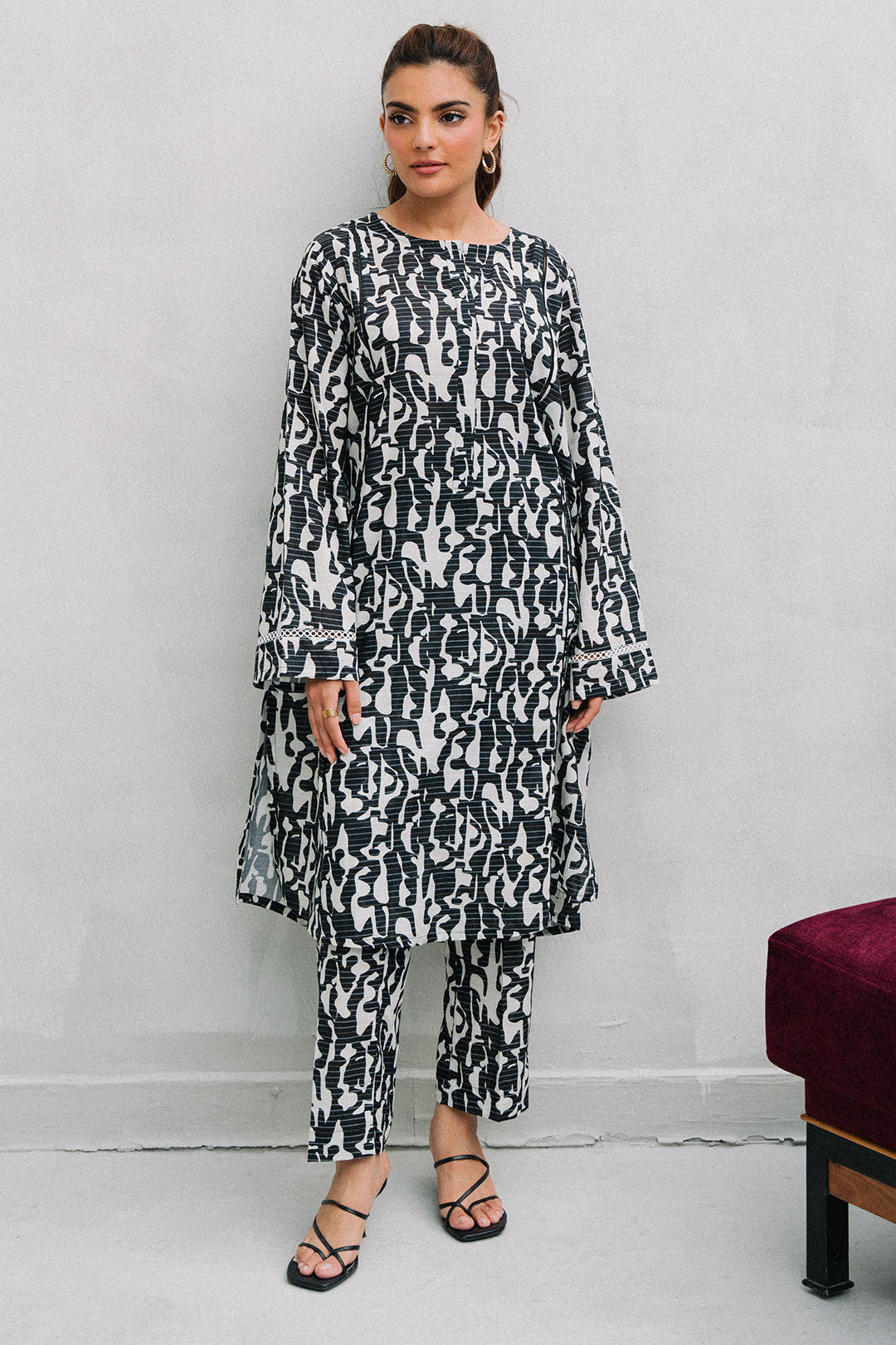 Zellbury | Summer Pret | Kurta Trouser - 2081 -  Zellbury Women Essential Pret - Original Designer Dress - House of Maryam