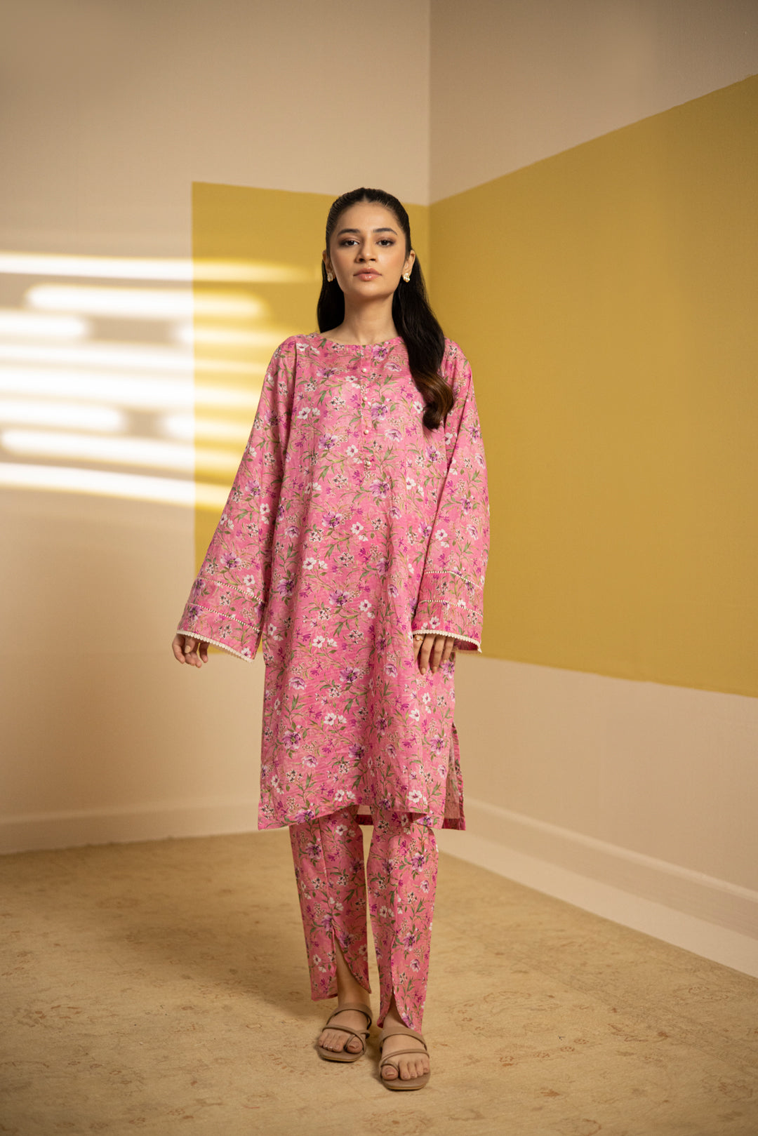 Zellbury | Summer Pret | Kurta Trouser - 2084 -  Zellbury Women Essential Pret - Original Designer Dress - House of Maryam