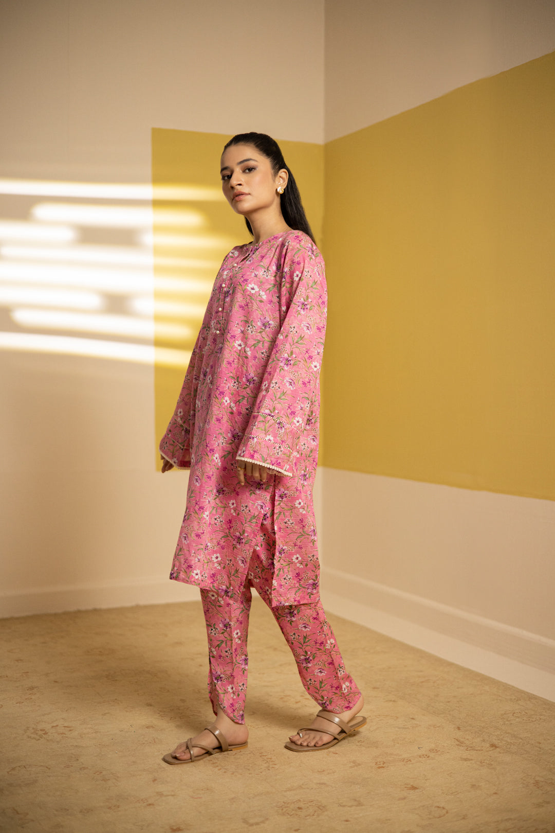 Zellbury | Summer Pret | Kurta Trouser - 2084 -  Zellbury Women Essential Pret - Original Designer Dress - House of Maryam
