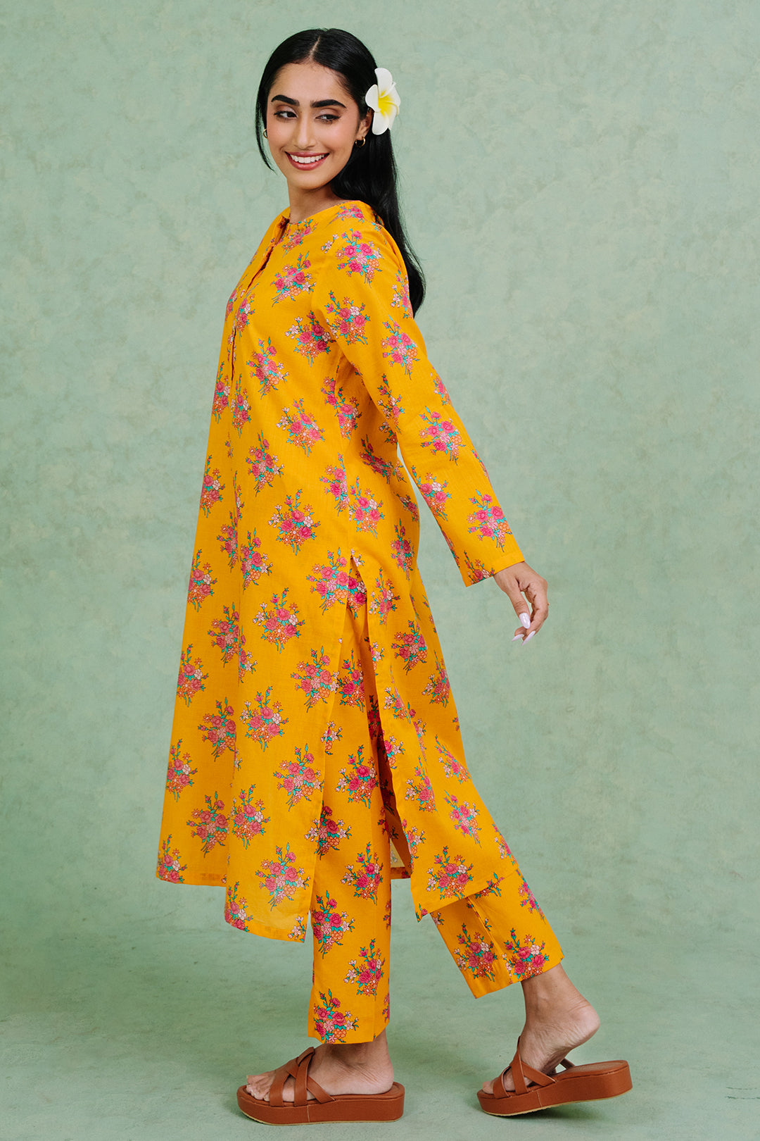 Zellbury | Summer Pret | Kurta Trouser - 2085 -  Zellbury Women Essential Pret - Original Designer Dress - House of Maryam