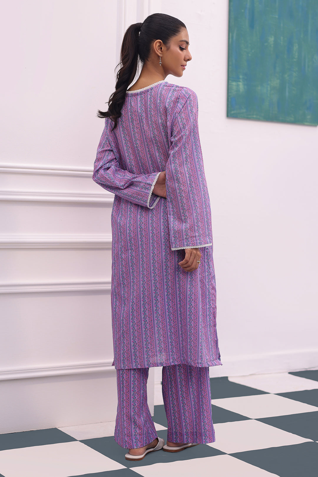 Zellbury | Summer Pret | Kurta Trouser - 2090 -  Zellbury Women Essential Pret - Original Designer Dress - House of Maryam