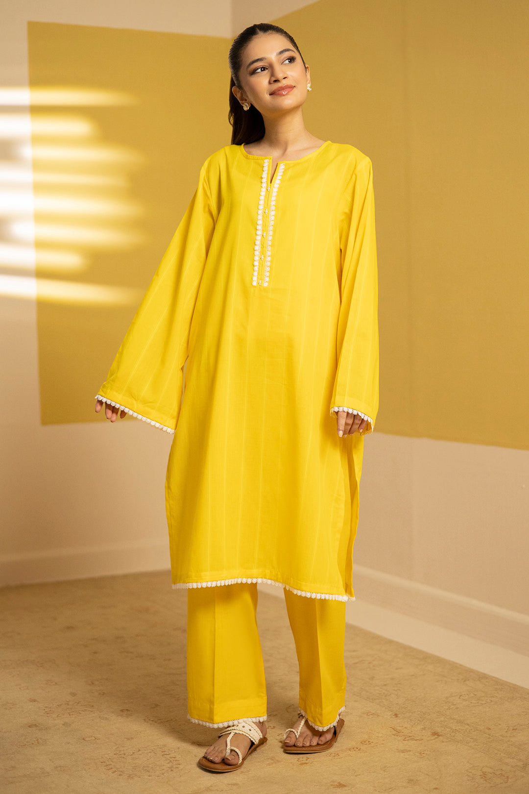 Zellbury | Summer Pret | Kurta Trouser - 2093 -  Zellbury Women Essential Pret - Original Designer Dress - House of Maryam