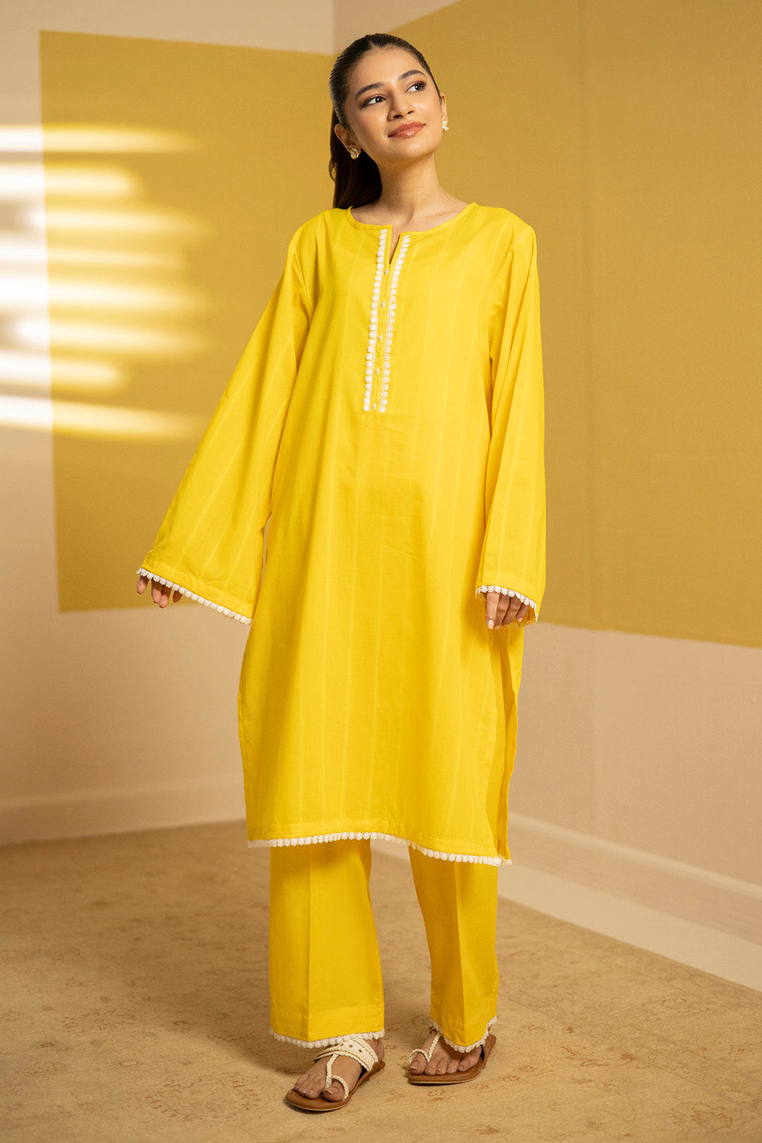 Zellbury | Summer Pret | Kurta Trouser - 2093 -  Zellbury Women Essential Pret - Original Designer Dress - House of Maryam