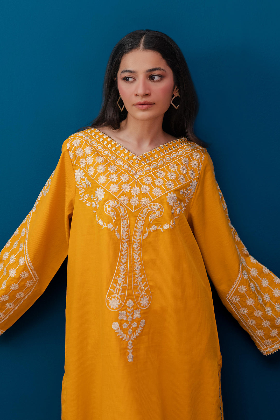 Zellbury | Summer Pret | Embroidered Kurta Trouser - 2122 -  Zellbury Women Signature Pret - Original Designer Dress - House of Maryam